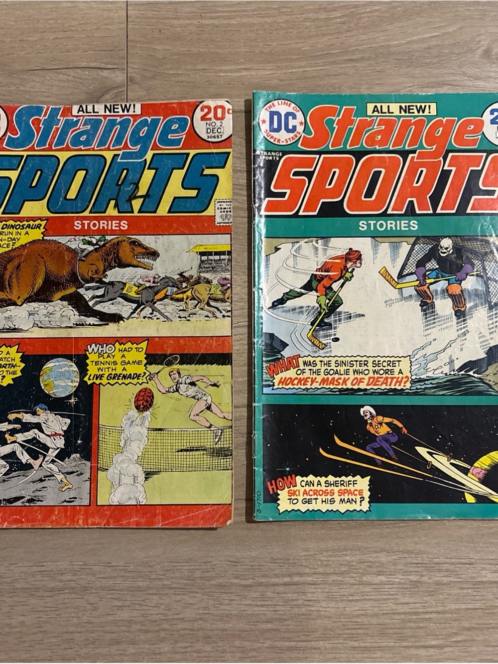 Strange Sports Stories #2 and #5 set DC Comics 1973 Nick Cardy covers